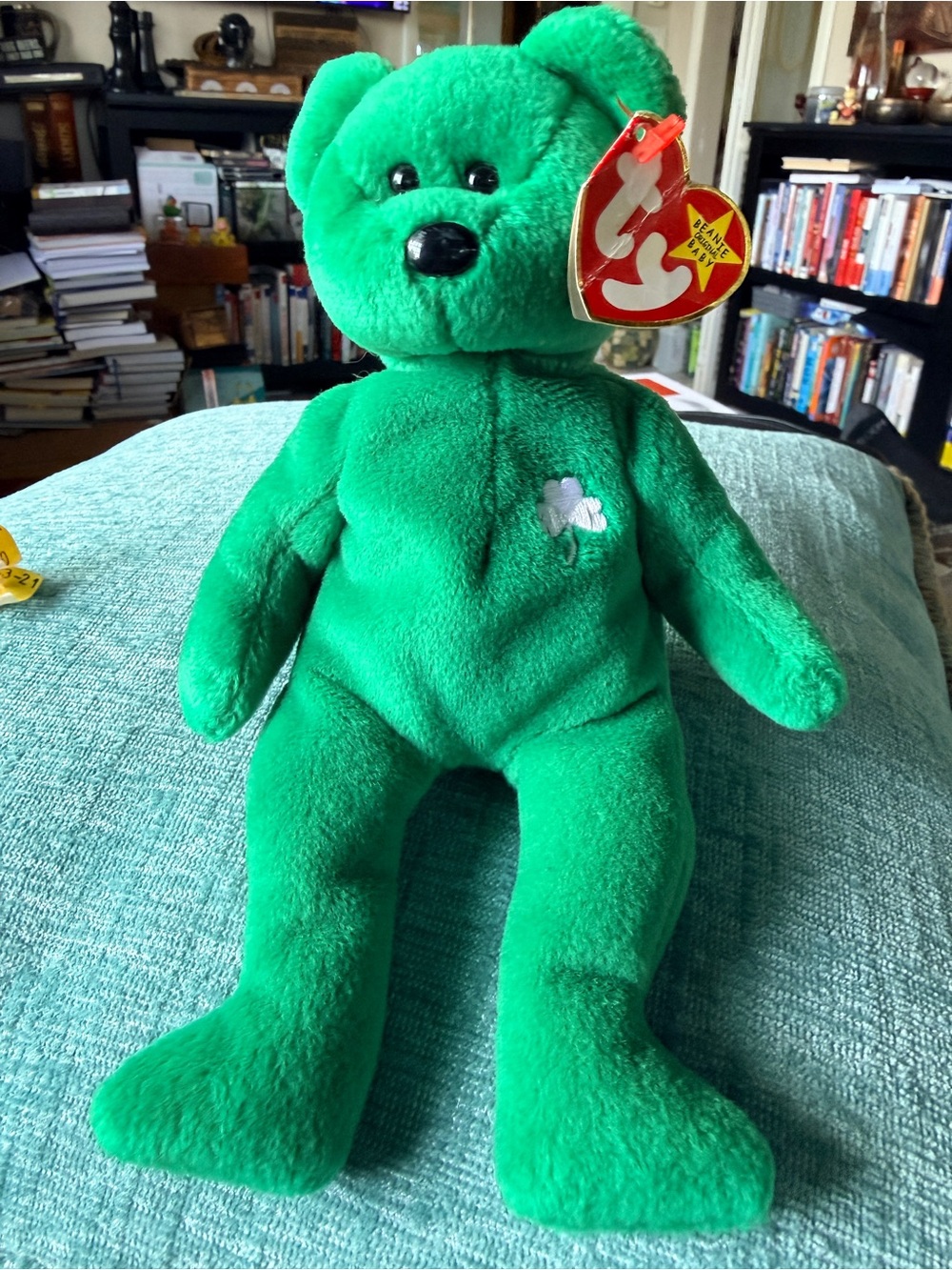 Ty Beanie Baby - Erin The Bear 1997 Retired Plush Toy